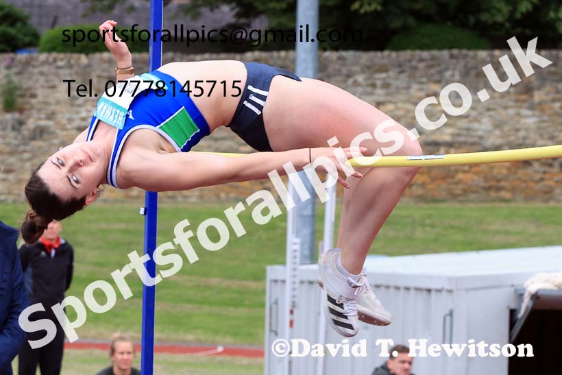 Womens Heptathlon High Jump, 2024 EAP International Combined events, Hewcham, Northumberland.  Photo: David T. Hewitson/Sports for All Pics